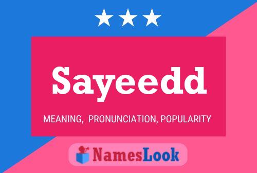 Sayeedd Namensposter