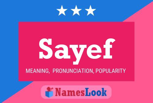 Sayef Namensposter