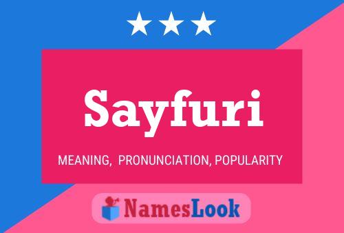 Sayfuri Namensposter