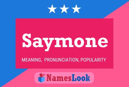 Saymone Namensposter