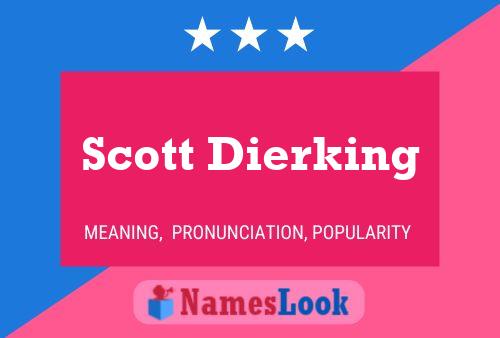 Scott Dierking Namensposter