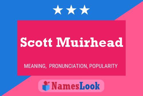 Scott Muirhead Namensposter