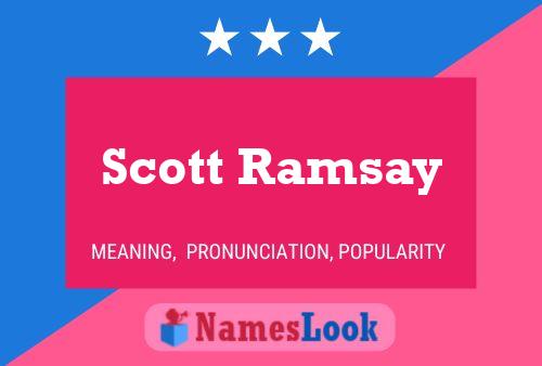 Scott Ramsay Namensposter