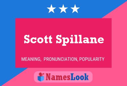 Scott Spillane Namensposter