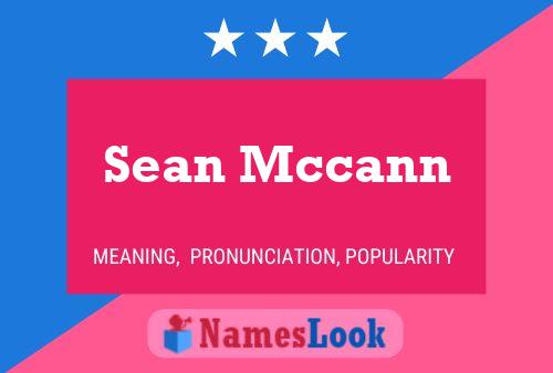 Sean Mccann Namensposter