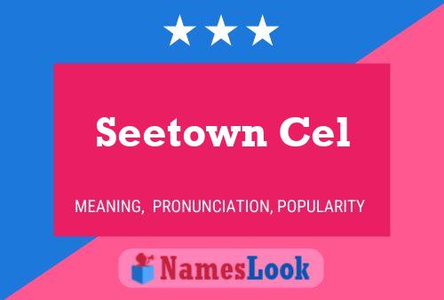 Seetown Cel Namensposter