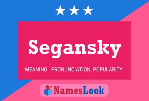 Segansky Namensposter