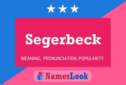 Segerbeck Namensposter