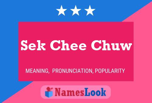 Sek Chee Chuw Namensposter