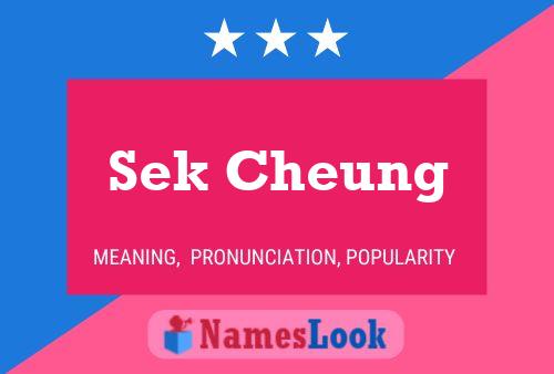 Sek Cheung Namensposter