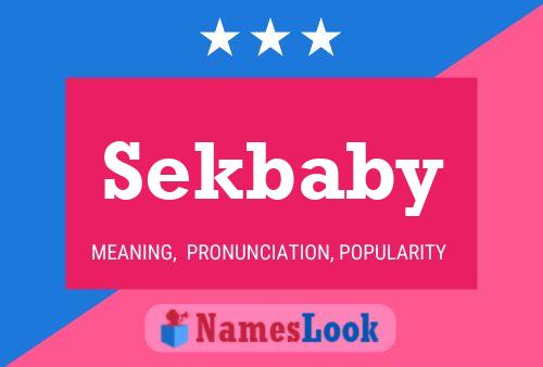 Sekbaby Namensposter