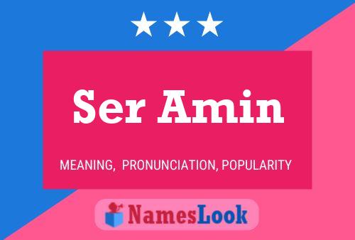 Ser Amin Namensposter