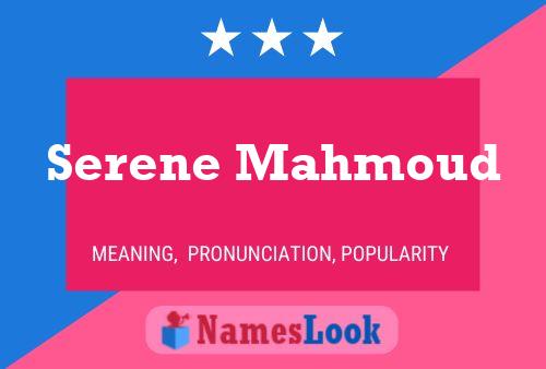 Serene Mahmoud Namensposter