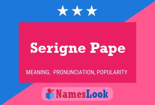 Serigne Pape Namensposter