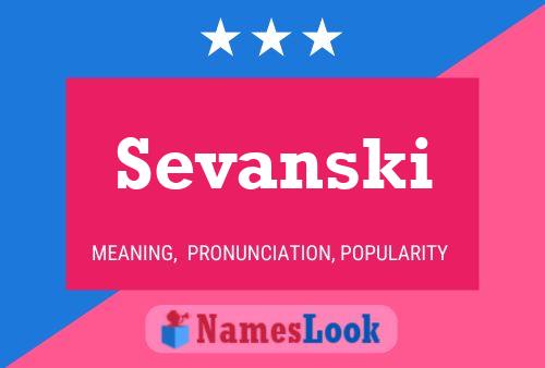 Sevanski Namensposter