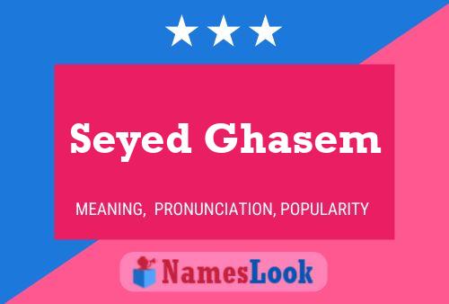 Seyed Ghasem Namensposter