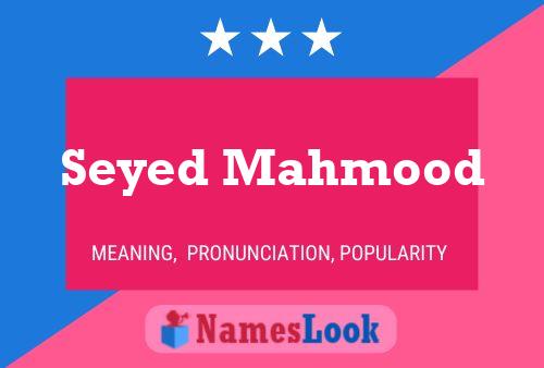 Seyed Mahmood Namensposter