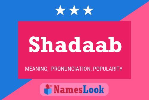 Shadaab Namensposter