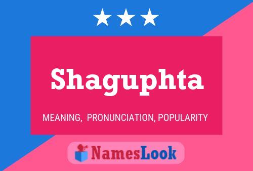 Shaguphta Namensposter