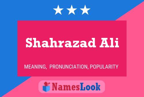 Shahrazad Ali Namensposter