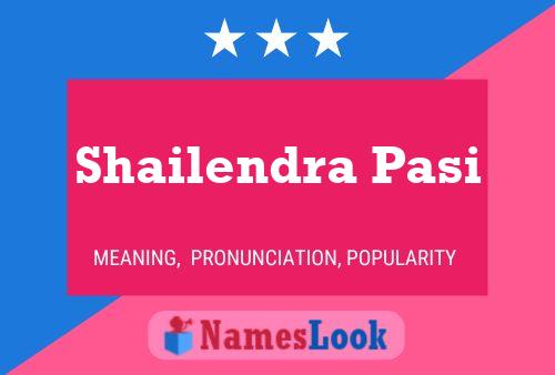 Shailendra Pasi Namensposter