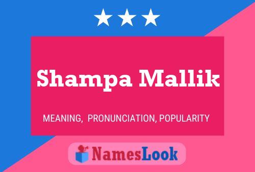 Shampa Mallik Namensposter