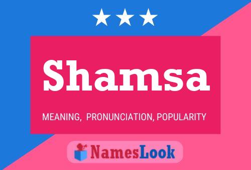 Shamsa Namensposter