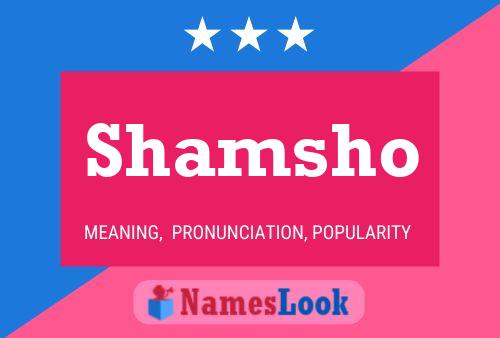 Shamsho Namensposter