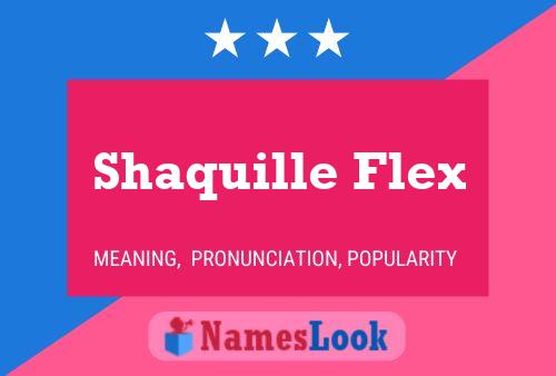 Shaquille Flex Namensposter