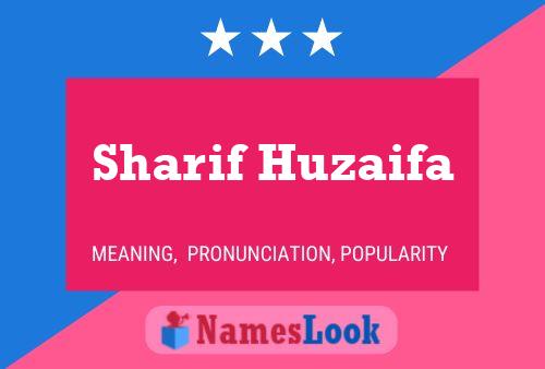 Sharif Huzaifa Namensposter