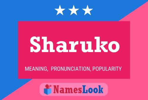 Sharuko Namensposter