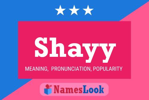 Shayy Namensposter