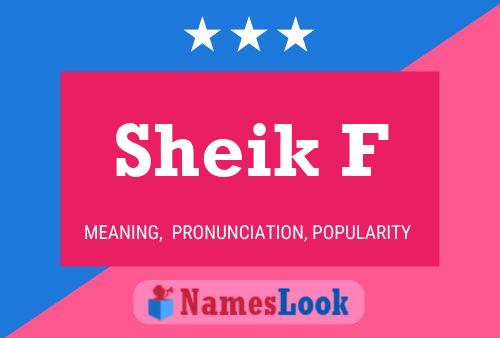 Sheik F Namensposter