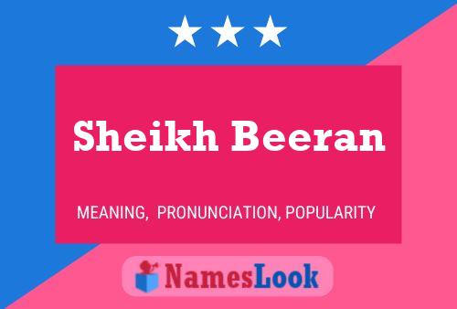 Sheikh Beeran Namensposter