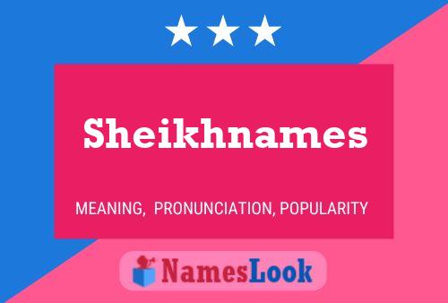 Sheikhnames Namensposter