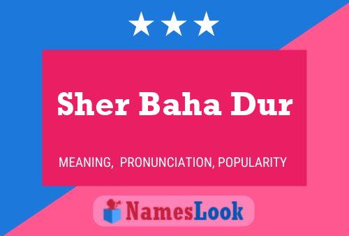 Sher Baha Dur Namensposter