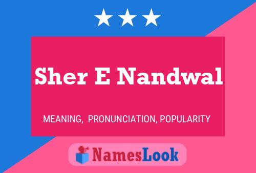 Sher E Nandwal Namensposter