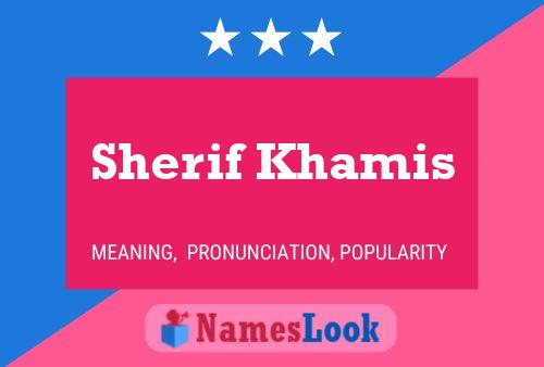 Sherif Khamis Namensposter