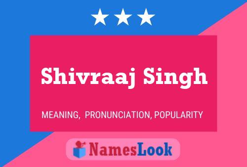 Shivraaj Singh Namensposter