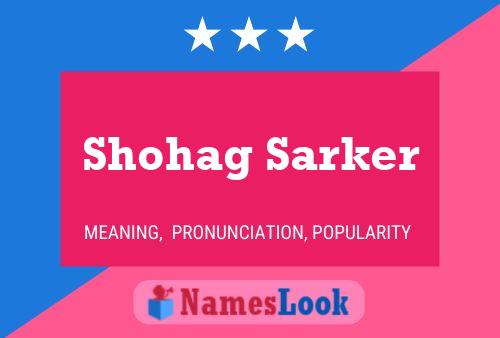 Shohag Sarker Namensposter