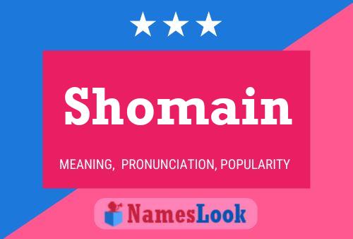 Shomain Namensposter