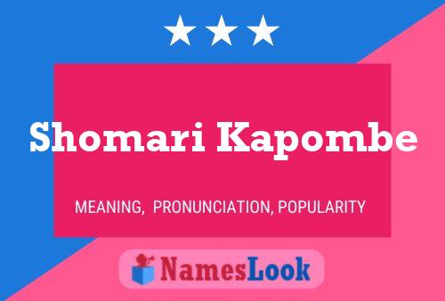 Shomari Kapombe Namensposter