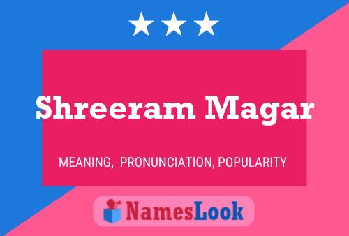 Shreeram Magar Namensposter