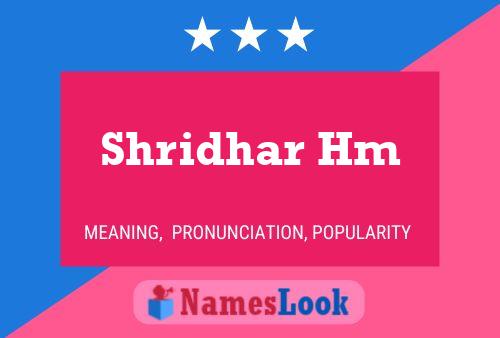 Shridhar Hm Namensposter