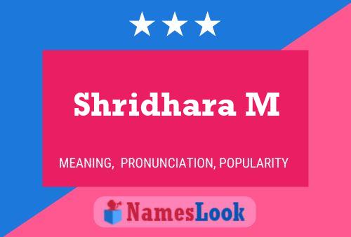 Shridhara M Namensposter