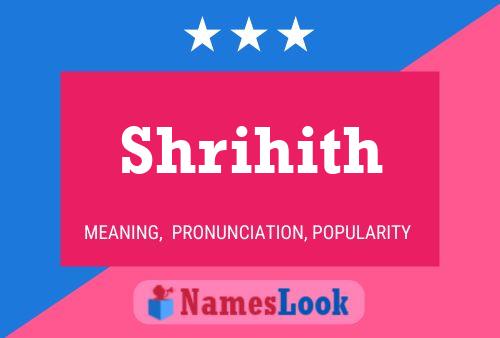 Shrihith Namensposter