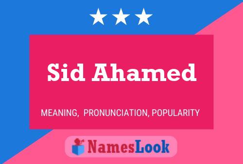 Sid Ahamed Namensposter