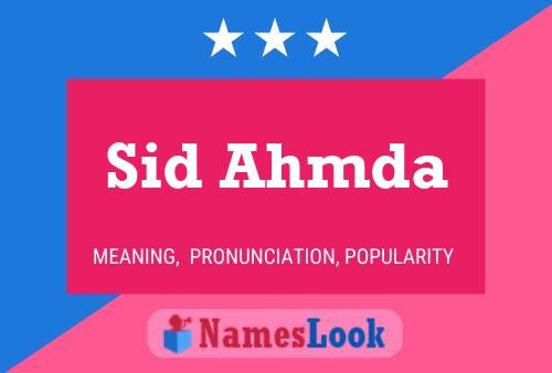 Sid Ahmda Namensposter