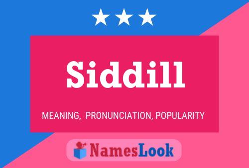 Siddill Namensposter