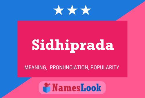 Sidhiprada Namensposter